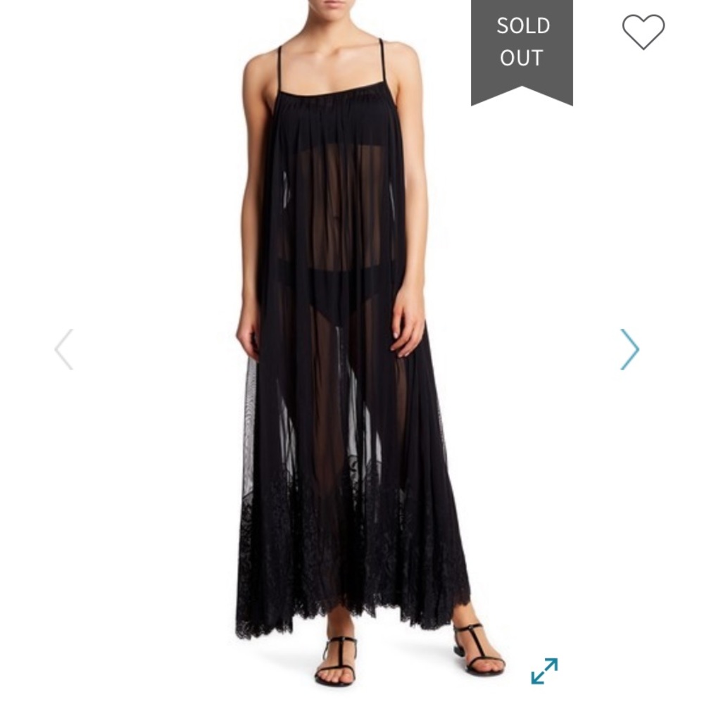 🦋 HAH Hot As Hell Mad Sheer Lace Maxi Dress